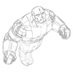 Dessin à colorier: Colossus (Super-héros et Super-vilains) #82941 - Coloriages à Imprimer Gratuits