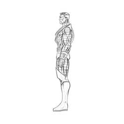 Dessin à colorier: Colossus (Super-héros et Super-vilains) #82943 - Coloriages à Imprimer Gratuits