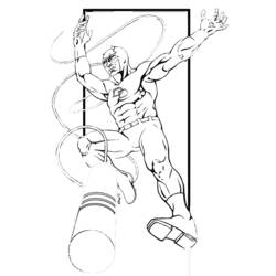 Dessin à colorier: Daredevil (Super-héros et Super-vilains) #78206 - Coloriages à Imprimer Gratuits