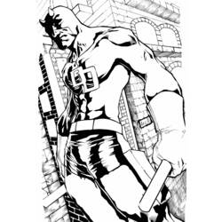 Dessin à colorier: Daredevil (Super-héros et Super-vilains) #78212 - Coloriages à Imprimer Gratuits