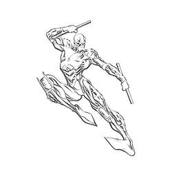 Dessin à colorier: Daredevil (Super-héros et Super-vilains) #78219 - Coloriages à Imprimer Gratuits