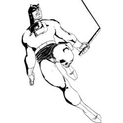 Dessin à colorier: Daredevil (Super-héros et Super-vilains) #78220 - Coloriages à Imprimer Gratuits