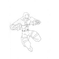 Dessin à colorier: Daredevil (Super-héros et Super-vilains) #78228 - Coloriages à Imprimer Gratuits