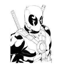 Dessin à colorier: Deadpool (Super-héros et Super-vilains) #82833 - Coloriages à Imprimer Gratuits