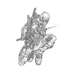 Dessin à colorier: Deadpool (Super-héros et Super-vilains) #82836 - Coloriages à Imprimer Gratuits