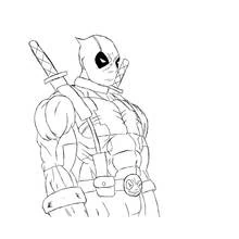 Dessin à colorier: Deadpool (Super-héros et Super-vilains) #82838 - Coloriages à Imprimer Gratuits