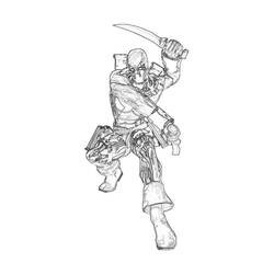 Dessin à colorier: Deadpool (Super-héros et Super-vilains) #82885 - Coloriages à Imprimer Gratuits