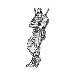 Dessin à colorier: Deadpool (Super-héros et Super-vilains) #82894 - Coloriages à Imprimer Gratuits