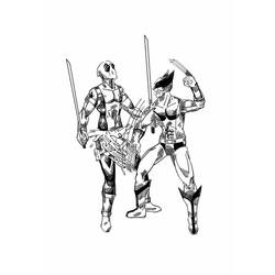 Dessins à colorier: Deadpool et Wolverine - Coloriages à Imprimer Gratuits