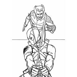 Dessin à colorier: Deadpool et Wolverine (Super-héros et Super-vilains) #219344 - Coloriages à Imprimer Gratuits