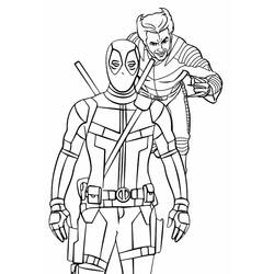Dessin à colorier: Deadpool et Wolverine (Super-héros et Super-vilains) #219345 - Coloriages à Imprimer Gratuits
