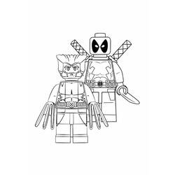 Dessin à colorier: Deadpool et Wolverine (Super-héros et Super-vilains) #219349 - Coloriages à Imprimer Gratuits