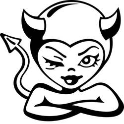 Dessin à colorier: Diable (Super-héros et Super-vilains) #204123 - Coloriages à Imprimer Gratuits