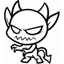 Dessin à colorier: Diable (Super-héros et Super-vilains) #204136 - Coloriages à Imprimer Gratuits