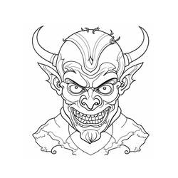 Dessin à colorier: Diable (Super-héros et Super-vilains) #204140 - Coloriages à Imprimer Gratuits