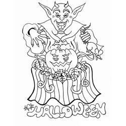 Dessin à colorier: Diable (Super-héros et Super-vilains) #204144 - Coloriages à Imprimer Gratuits