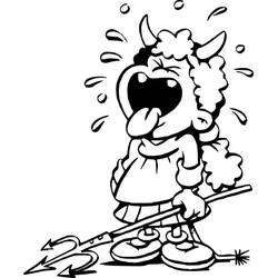 Dessin à colorier: Diable (Super-héros et Super-vilains) #204157 - Coloriages à Imprimer Gratuits