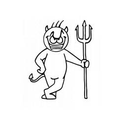 Dessin à colorier: Diable (Super-héros et Super-vilains) #204159 - Coloriages à Imprimer Gratuits