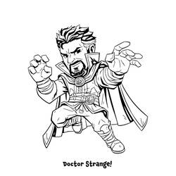 Dessins à colorier: Doctor Strange - Coloriages à Imprimer Gratuits