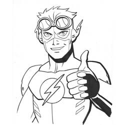 Dessin à colorier: Éclair (Super-héros et Super-vilains) #195563 - Coloriages à Imprimer Gratuits