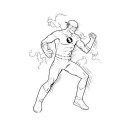 Coloriage Éclair (Super-héros et Super-vilains) #195575 à imprimer et colorier