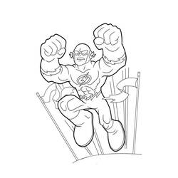 Coloriage Éclair (Super-héros et Super-vilains) #195587 à imprimer et colorier