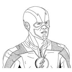 Coloriage Éclair (Super-héros et Super-vilains) #195610 à imprimer et colorier
