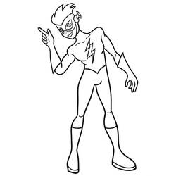 Joli coloriage Éclair (Super-héros et Super-vilains) #195614, prêt à imprimer