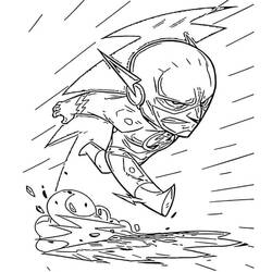 Coloriage Éclair (Super-héros et Super-vilains) #195618, dessin gratuit prêt à imprimer