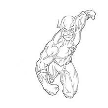 Dessin à colorier: Éclair (Super-héros et Super-vilains) #83351 - Coloriages à Imprimer Gratuits