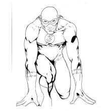 Dessin à colorier: Éclair (Super-héros et Super-vilains) #83359 - Coloriages à Imprimer Gratuits