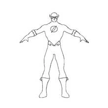 Dessin à colorier: Éclair (Super-héros et Super-vilains) #83366 - Coloriages à Imprimer Gratuits