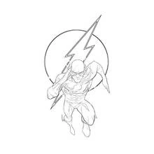 Dessin à colorier: Éclair (Super-héros et Super-vilains) #83372 - Coloriages à Imprimer Gratuits
