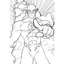 Dessin à colorier: Éclair (Super-héros et Super-vilains) #83398 - Coloriages à Imprimer Gratuits