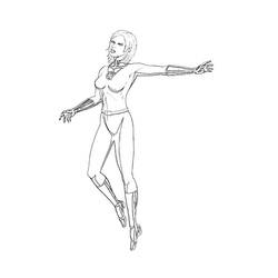 Dessin à colorier: Femme invisible (Super-héros et Super-vilains) #83222 - Coloriages à Imprimer Gratuits
