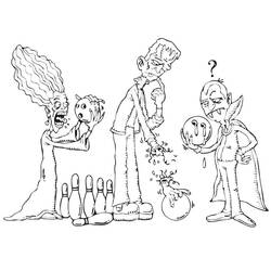 Dessin à colorier: Frankenstein (Super-héros et Super-vilains) #198922 - Coloriages à Imprimer Gratuits