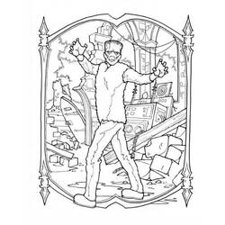 Dessins à colorier: Frankenstein - Coloriages à Imprimer Gratuits
