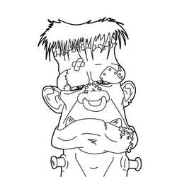 Dessin à colorier: Frankenstein (Super-héros et Super-vilains) #198926 - Coloriages à Imprimer Gratuits
