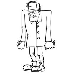 Dessin à colorier: Frankenstein (Super-héros et Super-vilains) #198927 - Coloriages à Imprimer Gratuits