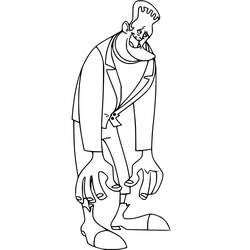 Dessin à colorier: Frankenstein (Super-héros et Super-vilains) #198932 - Coloriages à Imprimer Gratuits