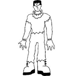 Dessin à colorier: Frankenstein (Super-héros et Super-vilains) #198938 - Coloriages à Imprimer Gratuits