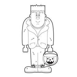 Dessin à colorier: Frankenstein (Super-héros et Super-vilains) #198939 - Coloriages à Imprimer Gratuits