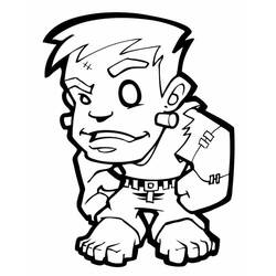 Dessin à colorier: Frankenstein (Super-héros et Super-vilains) #198941 - Coloriages à Imprimer Gratuits