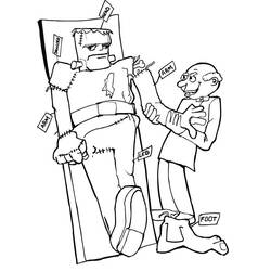 Dessin à colorier: Frankenstein (Super-héros et Super-vilains) #198945 - Coloriages à Imprimer Gratuits