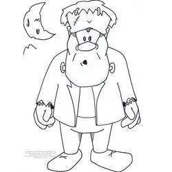 Dessin à colorier: Frankenstein (Super-héros et Super-vilains) #198947 - Coloriages à Imprimer Gratuits