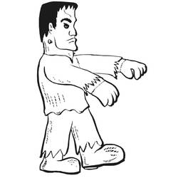 Dessin à colorier: Frankenstein (Super-héros et Super-vilains) #198952 - Coloriages à Imprimer Gratuits