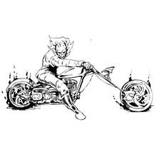 Dessin à colorier: Ghost Rider (Super-héros et Super-vilains) #82032 - Coloriages à Imprimer Gratuits