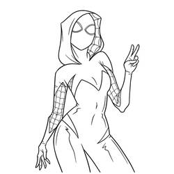 Dessins à colorier: Ghost Spider - Coloriages à Imprimer Gratuits