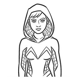 Dessin à colorier: Ghost Spider (Super-héros et Super-vilains) #217910 - Coloriages à Imprimer Gratuits