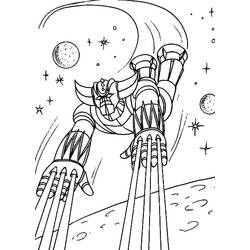 Dessin à colorier: Goldorak (Super-héros et Super-vilains) #183451 - Coloriages à Imprimer Gratuits